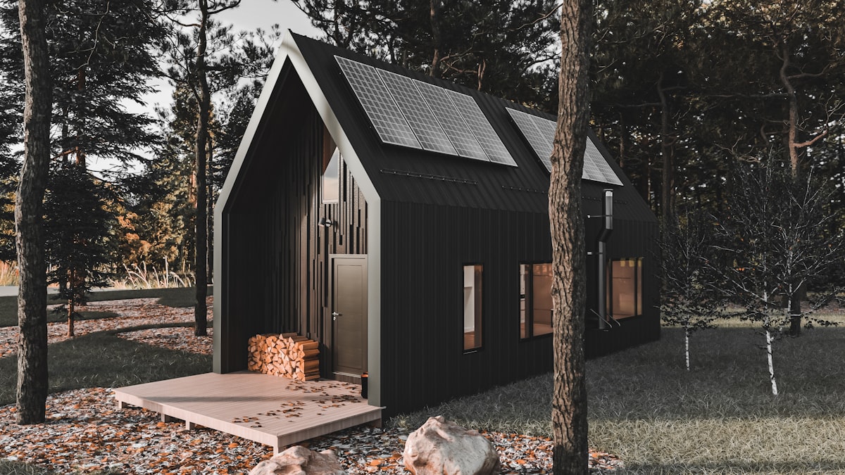 Doğa içinde çelik konstrüksiyon tiny house