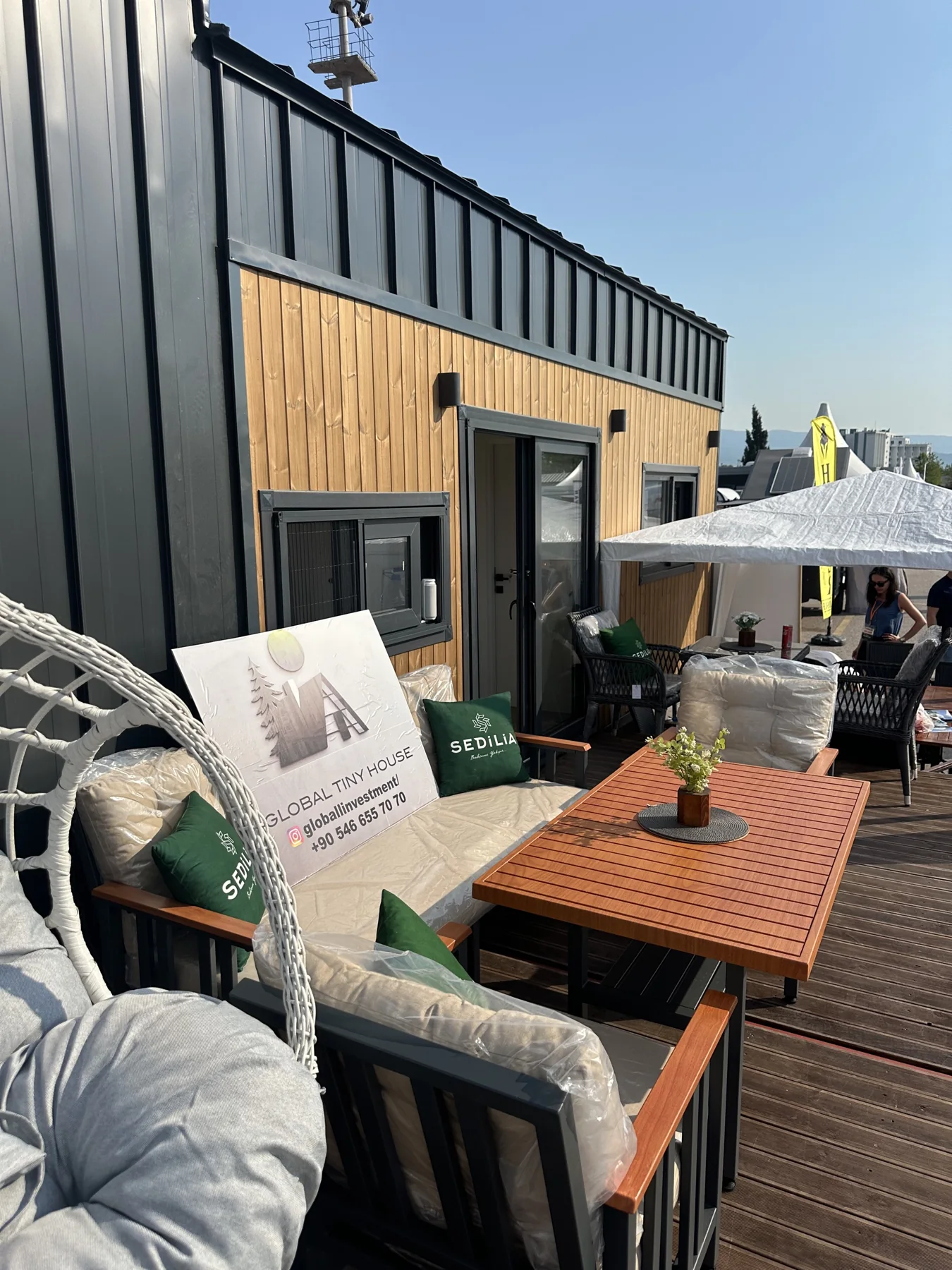 Global Investment tiny house proje ve iç mekân görseli 2